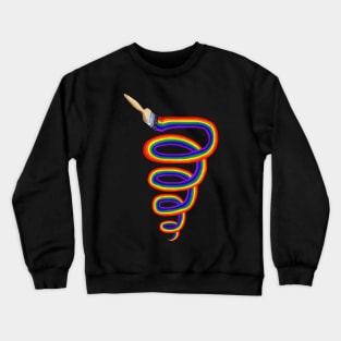 Let's Paint A Rainbow Tornado Crewneck Sweatshirt